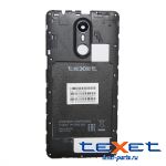 Средняя часть корпуса для teXet TM-5010 (X-selfie) в сборе с антенной и стеклом камеры <черный> (оригинал)